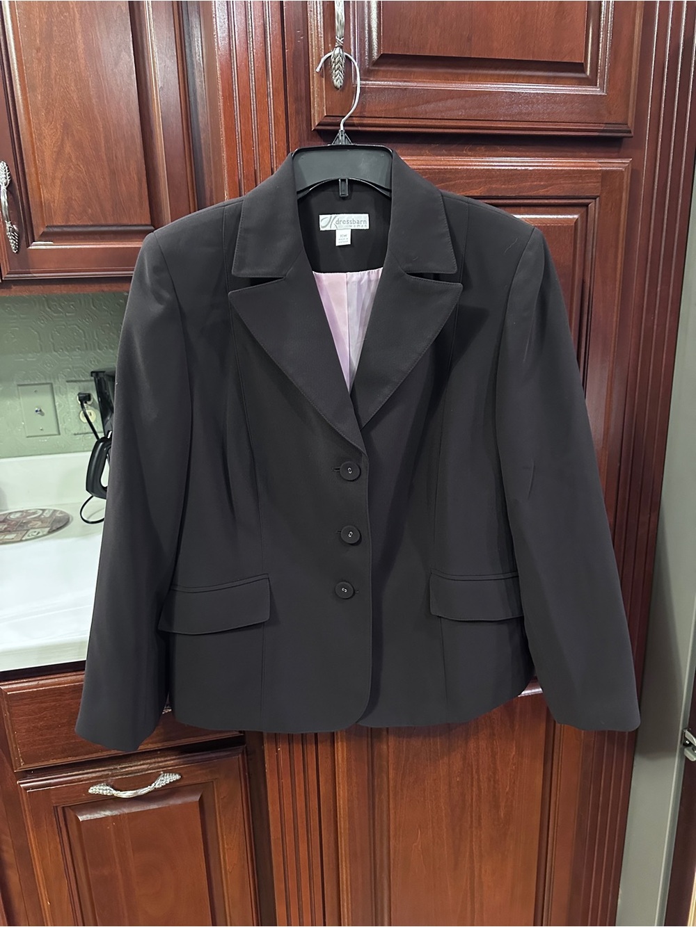 Dressbarn 16W Tailored Brown Blazer Jacket